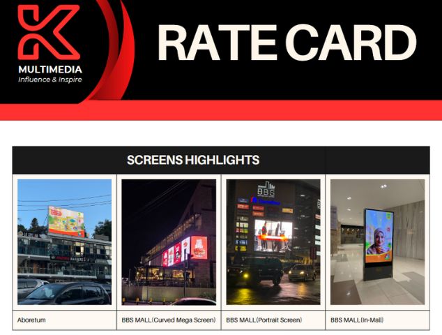 KMULTIMEDIA Rate Card cover